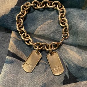 Gucci Dog Tag Bracelet